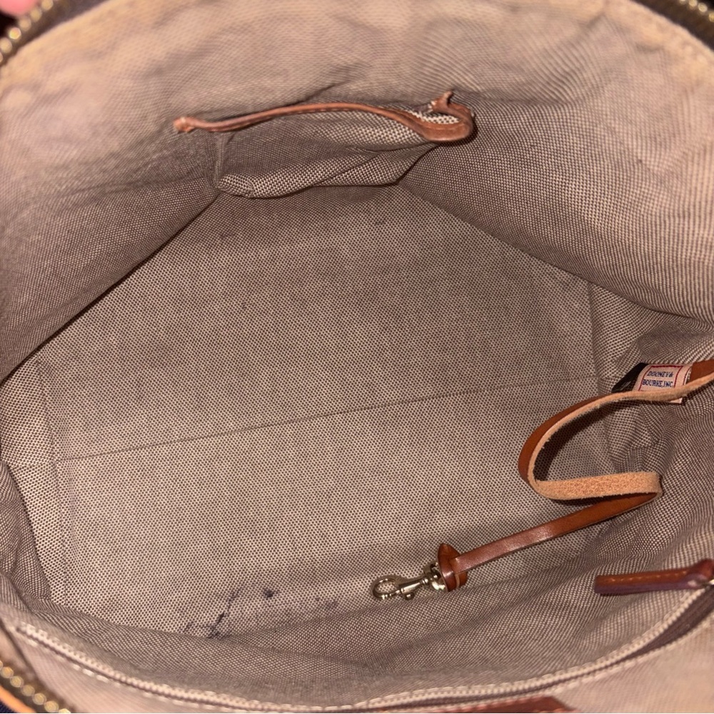 Dooney & Bourke Tan Leather shoulder/Handbag - Picture 5 of 11